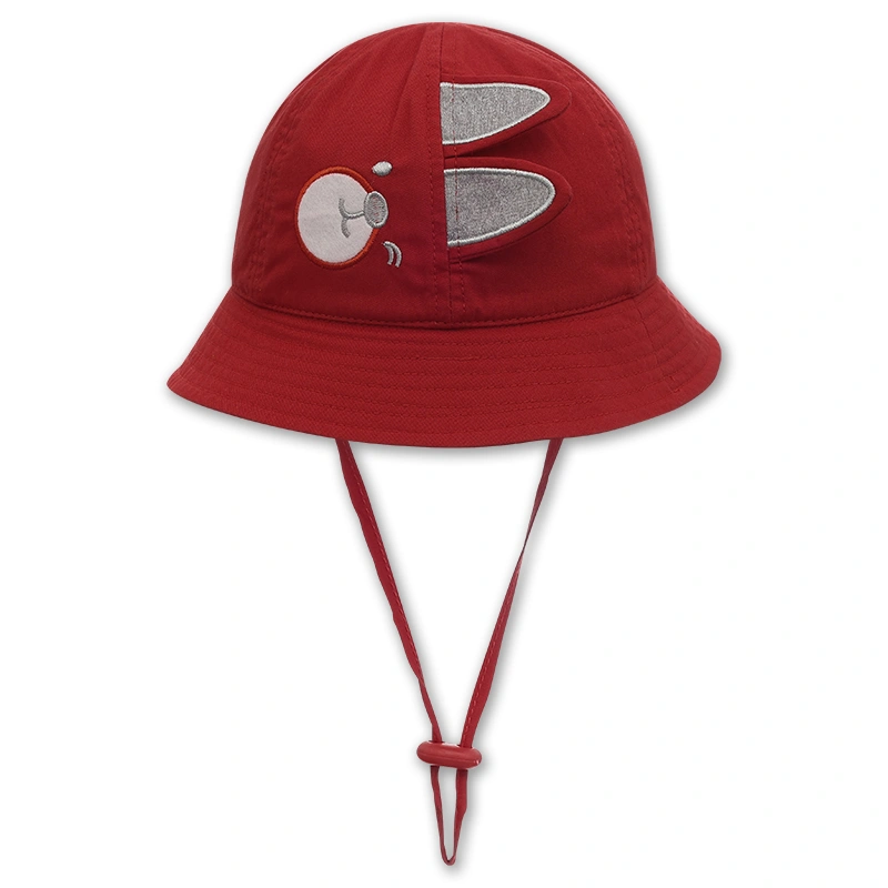 Nón vành cho bé Duy Ngọc mặt gấu nghiêng màu vàng 15