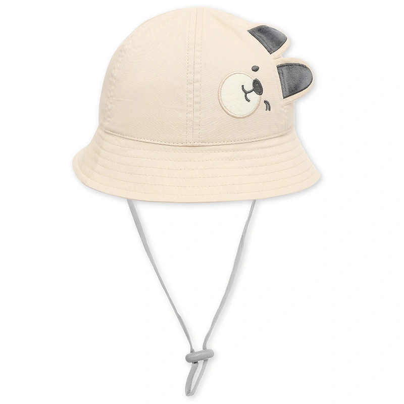 Nón vành cho bé Duy Ngọc mặt gấu nghiêng màu vàng 9