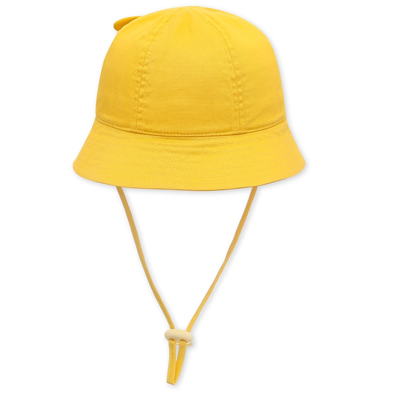 Nón vành cho bé Duy Ngọc mặt gấu nghiêng màu vàng 4