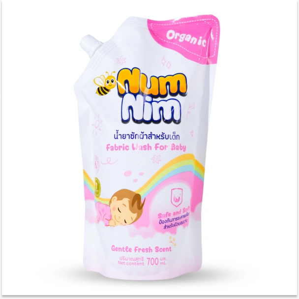 NƯỚC GIẶT QUẦN ÁO TRẺ EM NUMNIM HỒNG 700ML - KM NUMNIM