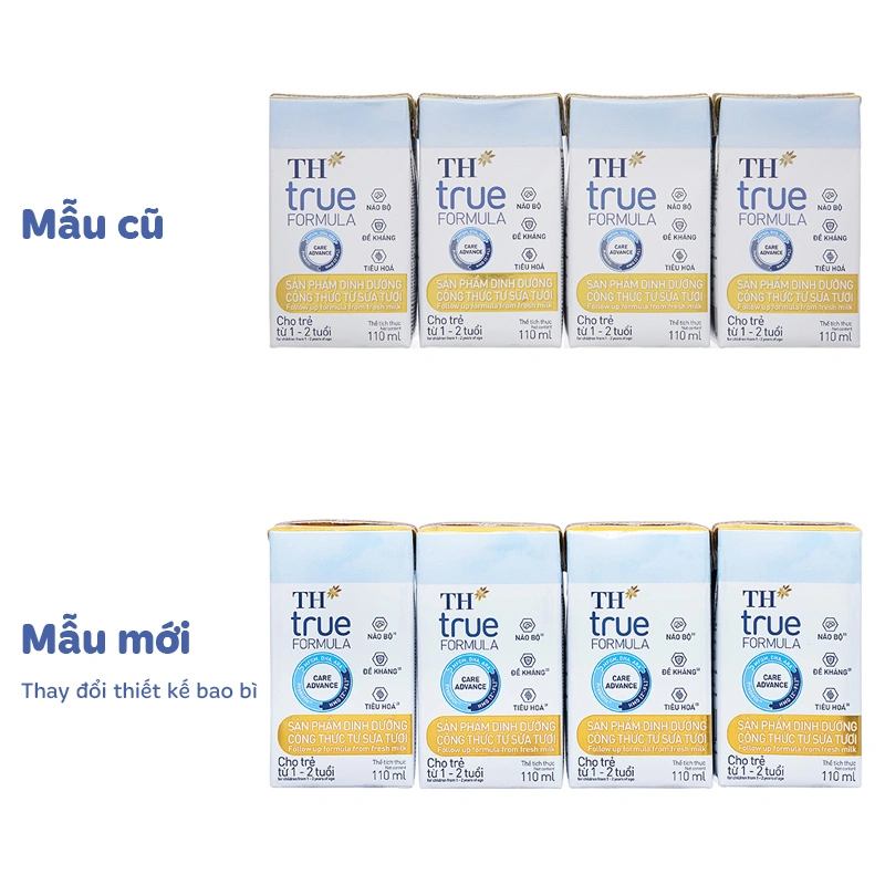 Thùng 24 hộp sữa pha sẵn TH true Formula 110 ml (1 - 2 tuổi) - Giao bao bì ngẫu nhiên 4