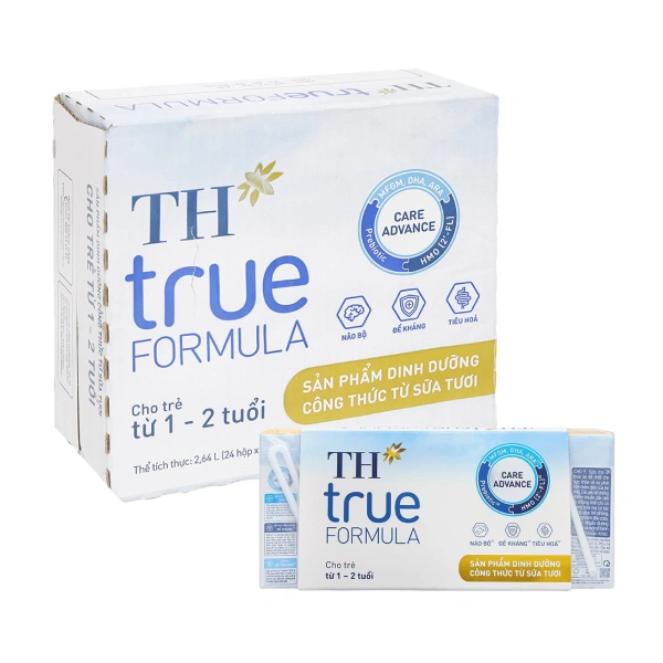 Thùng 24 hộp sữa pha sẵn TH true Formula 110 ml (1 - 2 tuổi) - Giao bao bì ngẫu nhiên 1