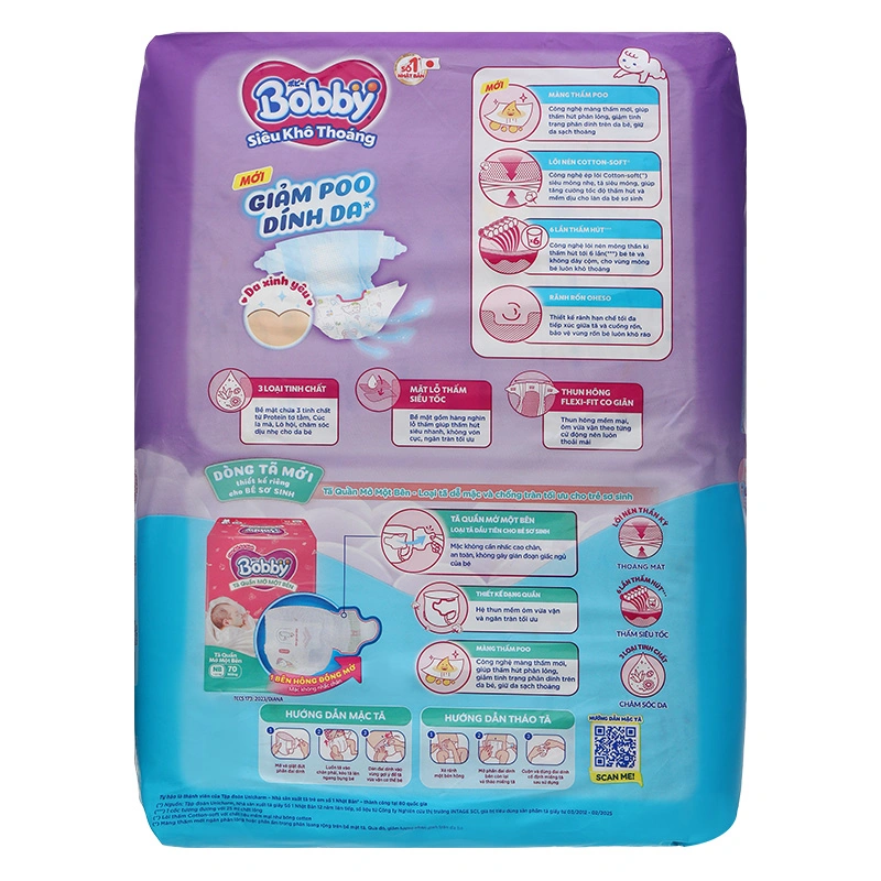 Tã dán Bobby size XL 62 miếng (12 - 17 kg) - Giao bao bì ngẫu nhiên 16