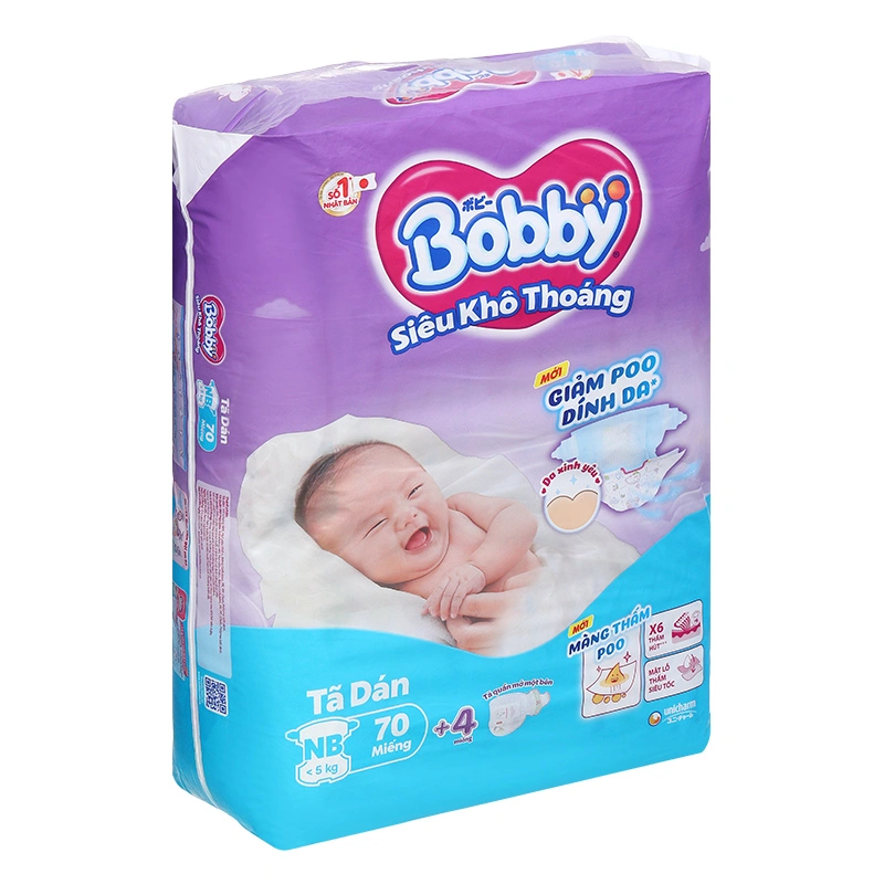 Tã dán Bobby size XL 62 miếng (12 - 17 kg) - Giao bao bì ngẫu nhiên 17