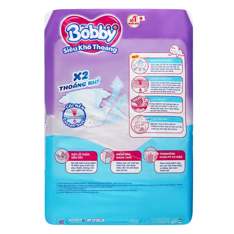 Tã dán Bobby size XL 62 miếng (12 - 17 kg) - Giao bao bì ngẫu nhiên 3