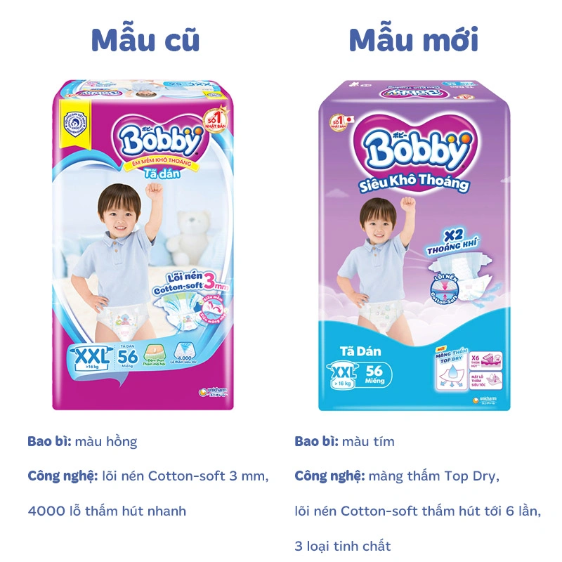 Tã dán Bobby size XL 62 miếng (12 - 17 kg) - Giao bao bì ngẫu nhiên 67