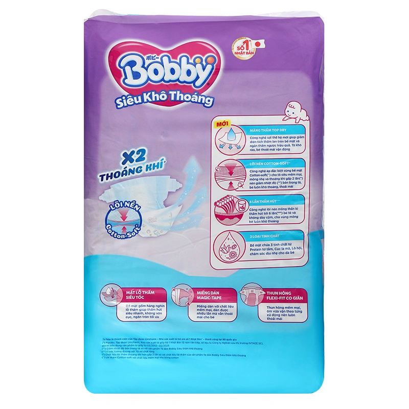 Tã dán Bobby size XL 62 miếng (12 - 17 kg) - Giao bao bì ngẫu nhiên 68