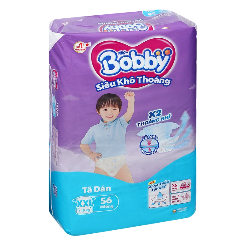 Tã dán Bobby size XL 62 miếng (12 - 17 kg) - Giao bao bì ngẫu nhiên 69