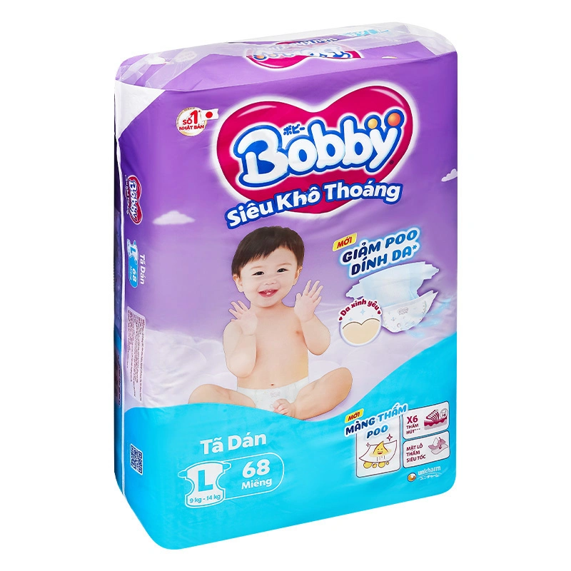 Tã dán Bobby size XL 62 miếng (12 - 17 kg) - Giao bao bì ngẫu nhiên 56