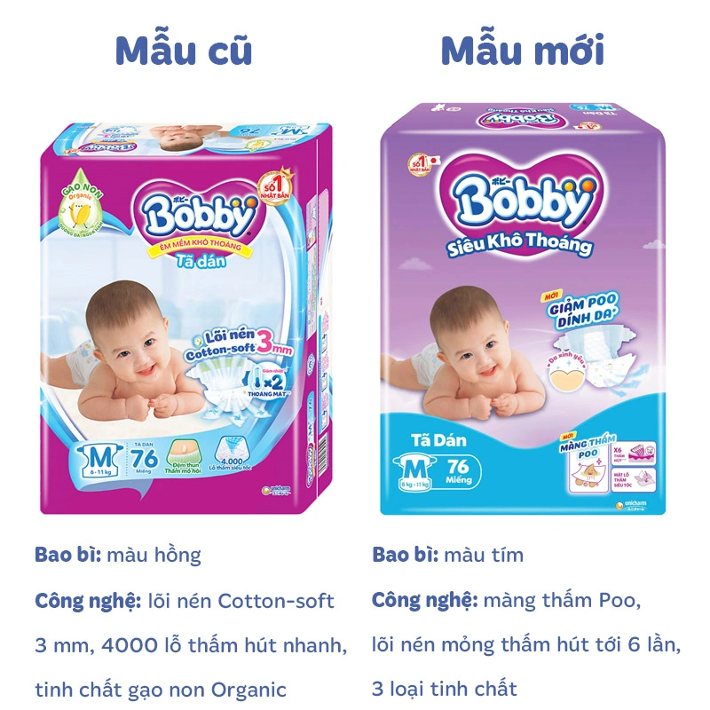 Tã dán Bobby size XL 62 miếng (12 - 17 kg) - Giao bao bì ngẫu nhiên 41