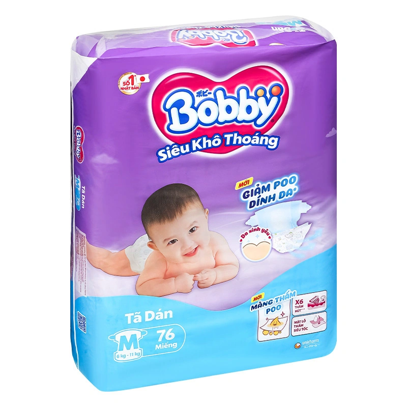 Tã dán Bobby size XL 62 miếng (12 - 17 kg) - Giao bao bì ngẫu nhiên 43