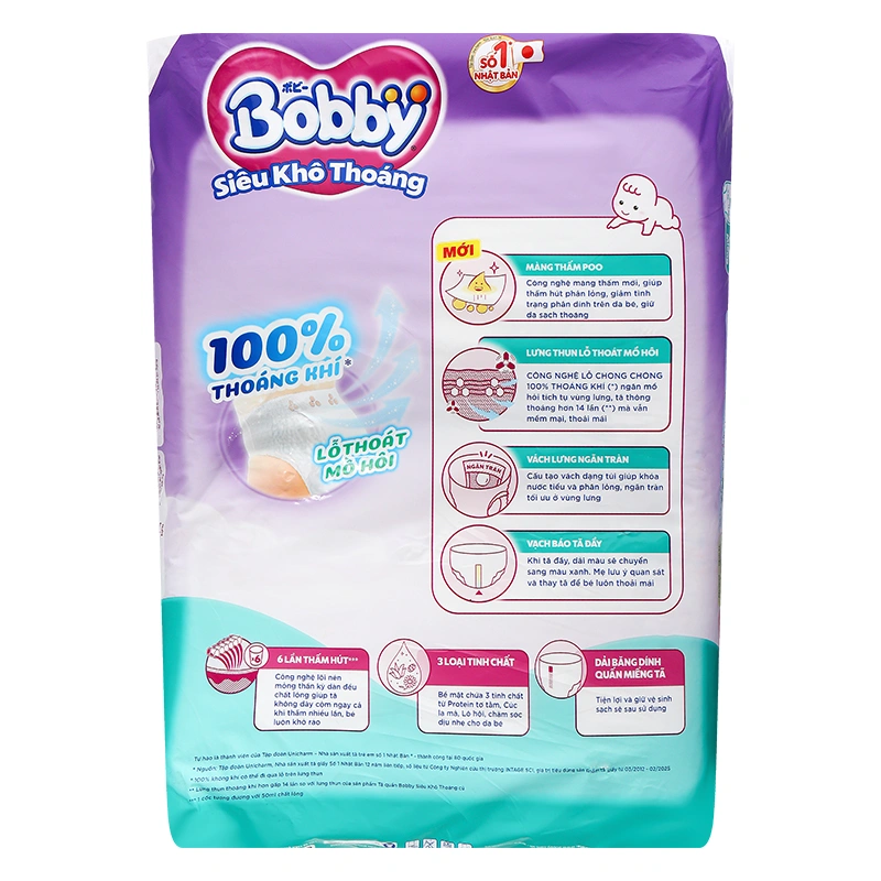 Tã quần Bobby size L 70 miếng (9 - 14 kg) - Giao bao bì ngẫu nhiên 3