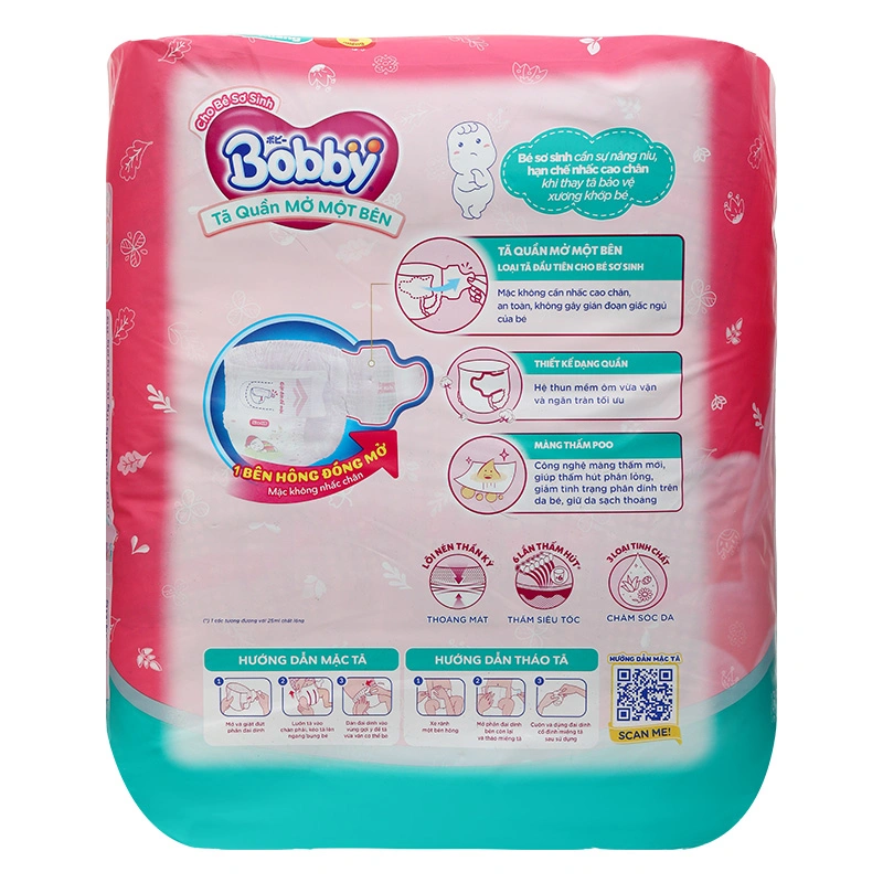 Tã quần mở một bên Bobby size S 80 miếng (4 - 8.5 kg) - Giao bao bì ngẫu nhiên 17