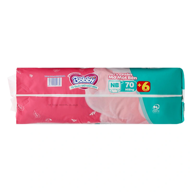 Tã quần mở một bên Bobby size S 80 miếng (4 - 8.5 kg) - Giao bao bì ngẫu nhiên 20