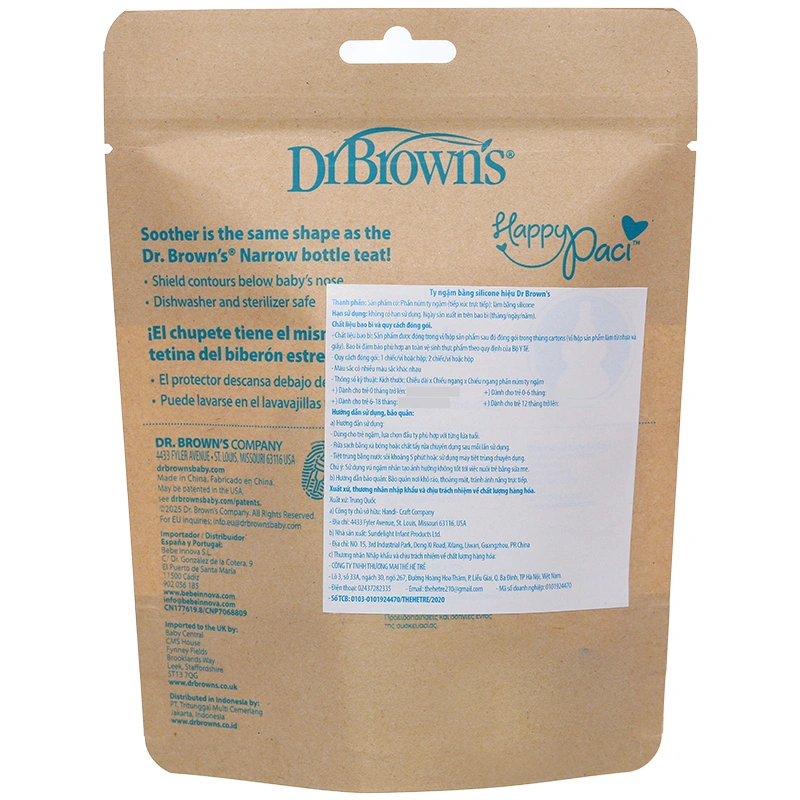 Ti ngậm Dr.Brown's chống vẩu (từ 0 tháng) - Màu xanh - Giao mẫu ngẫu nhiên 5