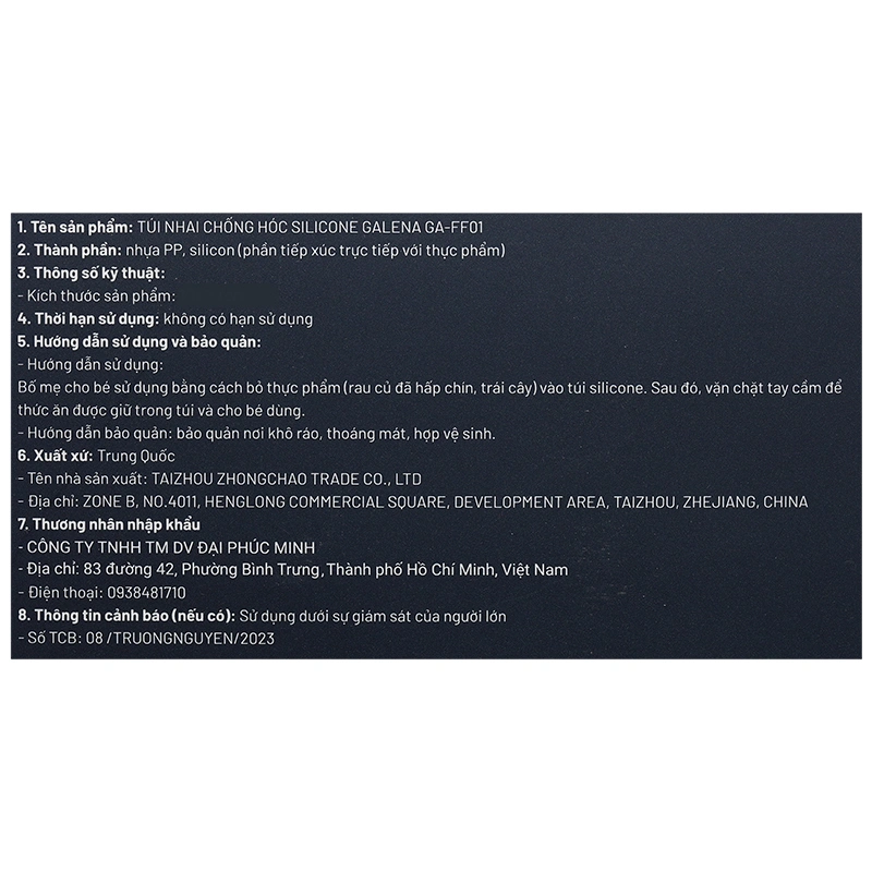 Túi nhai chống hóc Galena GA-FF01 (từ 3 tháng) - Giao mẫu ngẫu nhiên 11