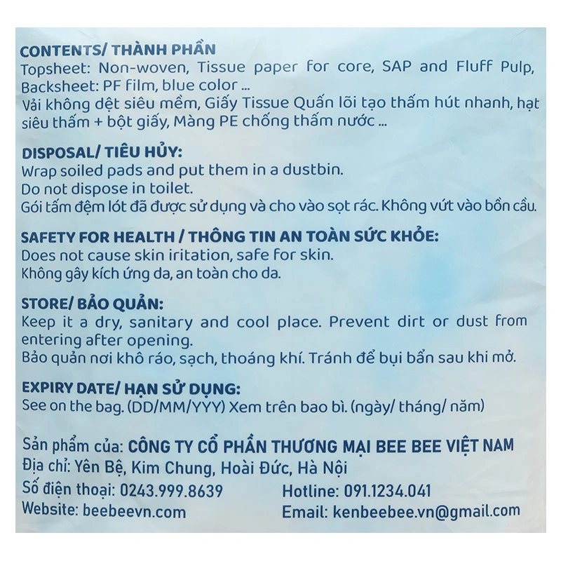 50 tấm lót Mama 35x40 cm - Màu trắng 5