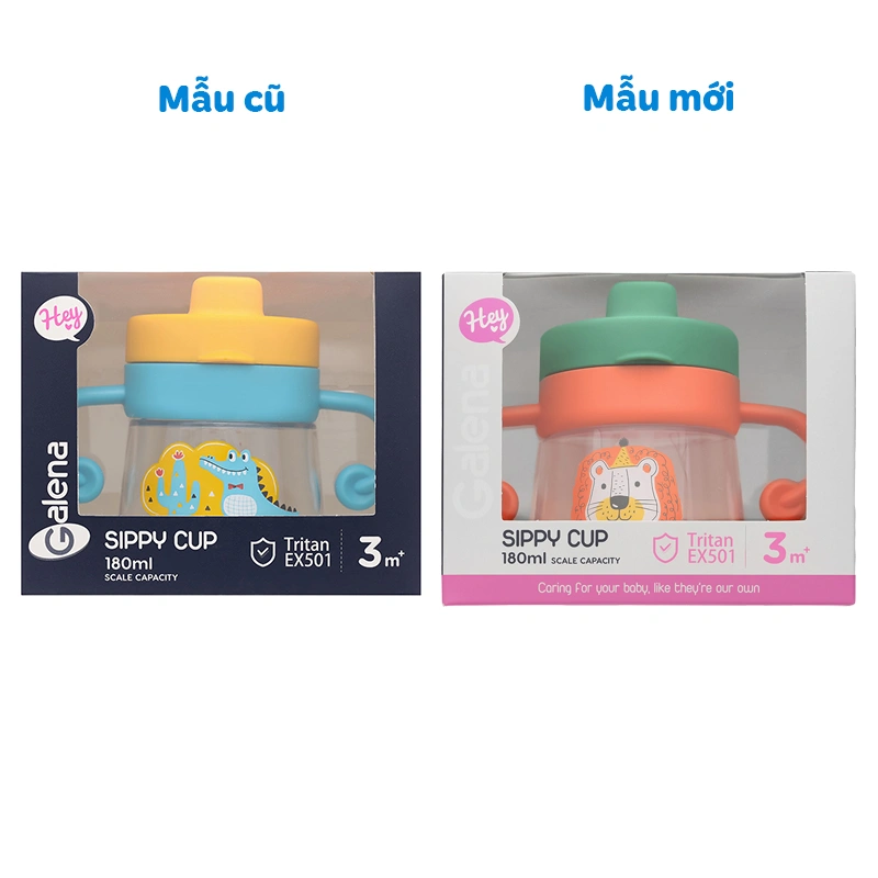 Bình tập uống Galena GA-B04 180 ml - Màu ngẫu nhiên (từ 3 tháng) 2