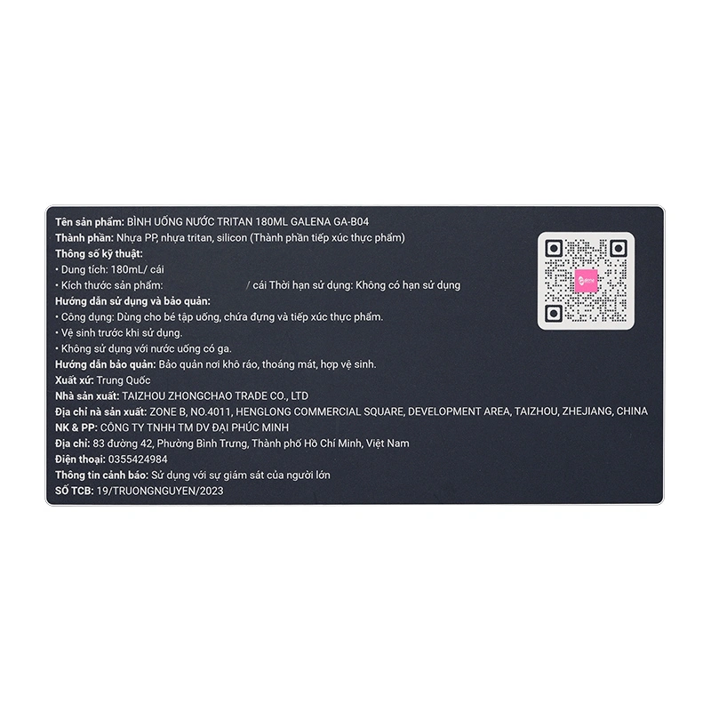 Bình tập uống Galena GA-B04 180 ml - Màu ngẫu nhiên (từ 3 tháng) 14