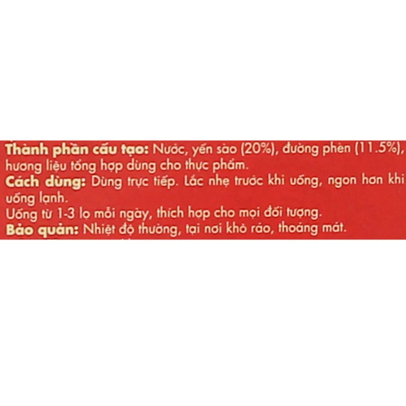 Nước yến sào đường phèn Win'sNest 70 ml (từ 1 tuổi) 20