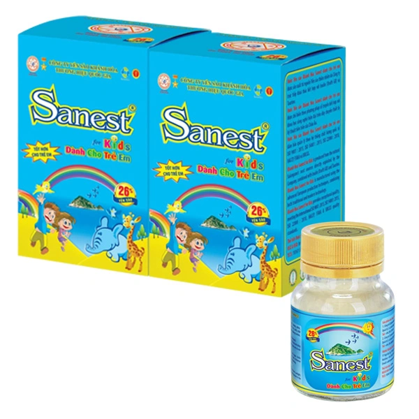 Combo 2 hũ nước yến sào Khánh Hòa Sanest Kids 62 ml (từ 1 tuổi) 1