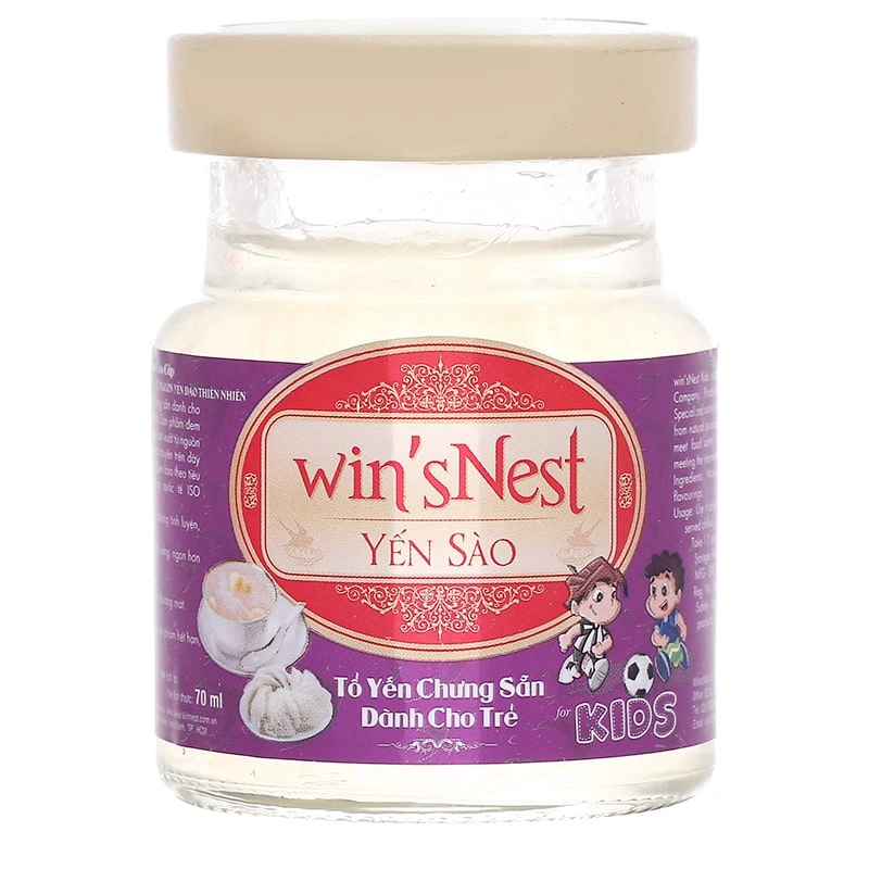 Combo 2 hũ nước yến sào Win'sNest Kids 70 ml (từ 1 tuổi) 6