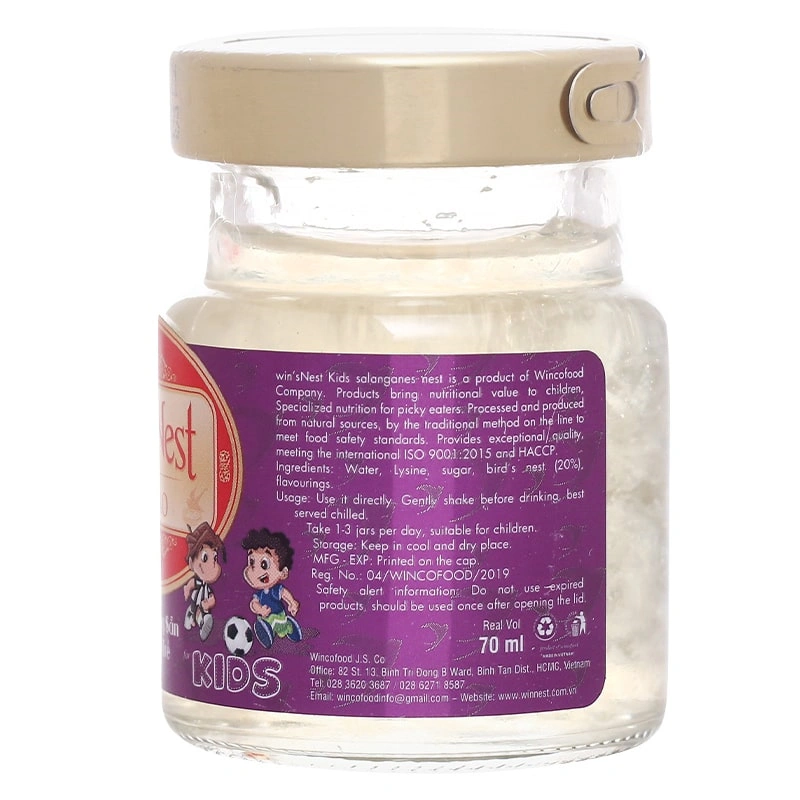 Combo 2 hũ nước yến sào Win'sNest Kids 70 ml (từ 1 tuổi) 8