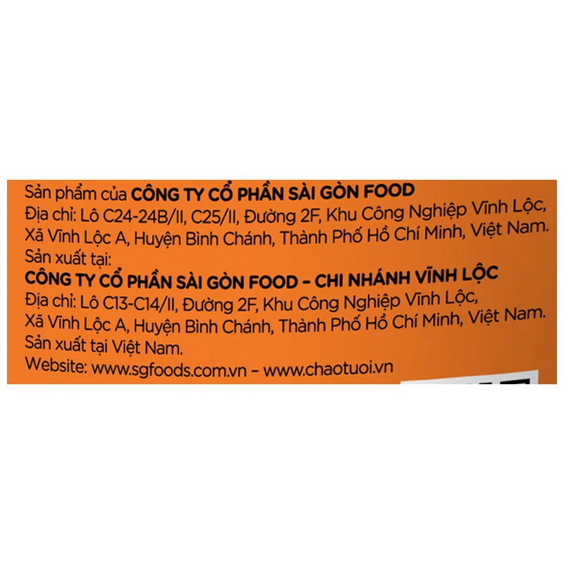 Cháo tươi SG Food Baby vị lươn, đậu xanh gói 240g (từ 7 tháng) 10