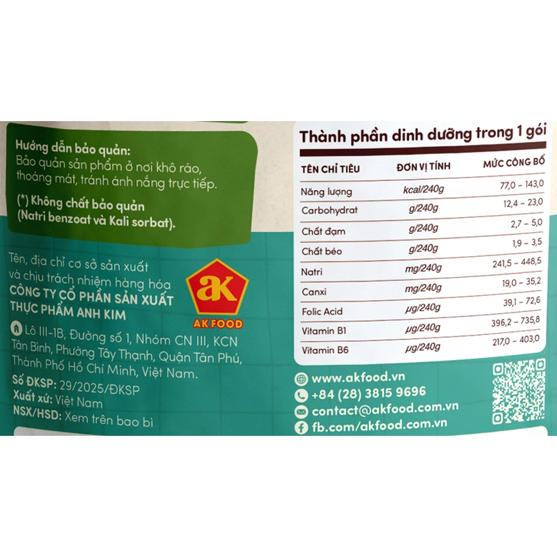 Cháo tươi Cây Thị vị bào ngư, nấm bào ngư gói 240g (từ 10 tháng) - Giao bao bì ngẫu nhiên 10