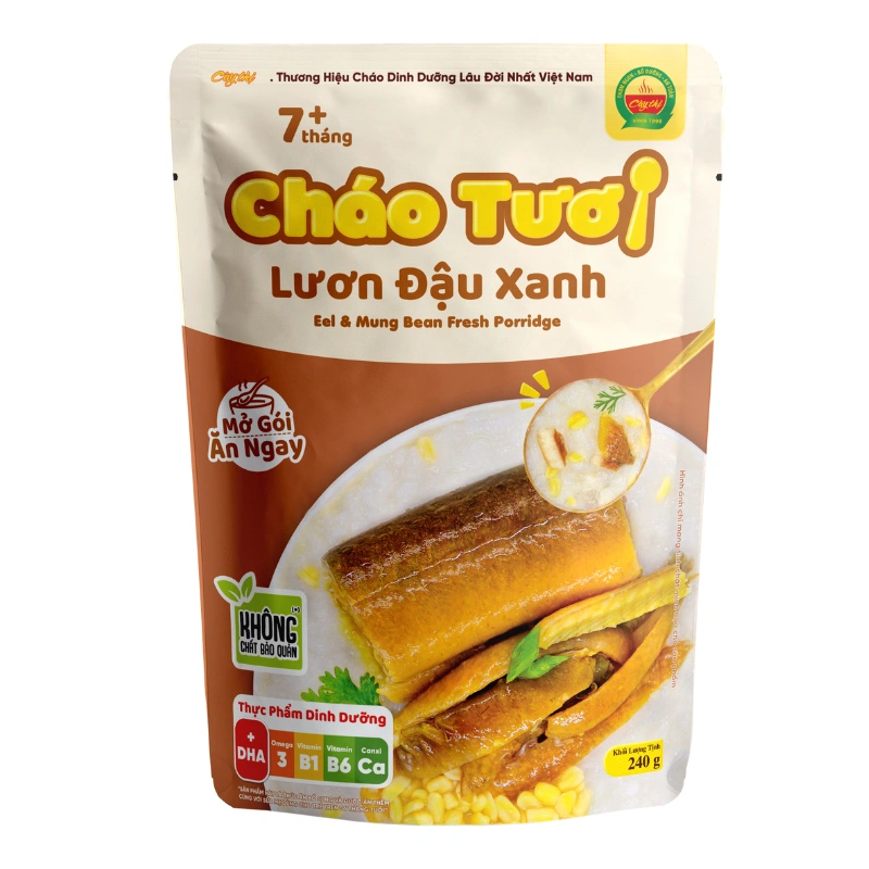 Cháo tươi Cây Thị vị lươn, đậu xanh gói 240g (từ 7 tháng) 5