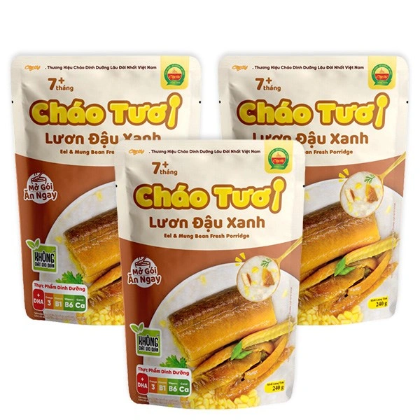 Combo 3 gói cháo tươi Cây Thị vị lươn, đậu xanh 240g (từ 7 tháng) 1
