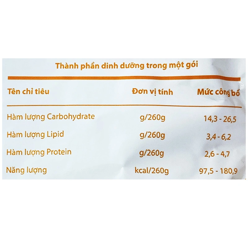 Combo 3 gói súp nui Cây Thị vị óc heo, cà rốt 260g (từ 1 tuổi) 6