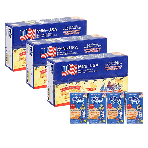 Combo 3 thùng 48 hộp sữa non pha sẵn MetaCare Eco