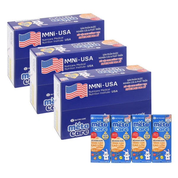 Combo 3 thùng 48 hộp sữa non pha sẵn MetaCare Eco