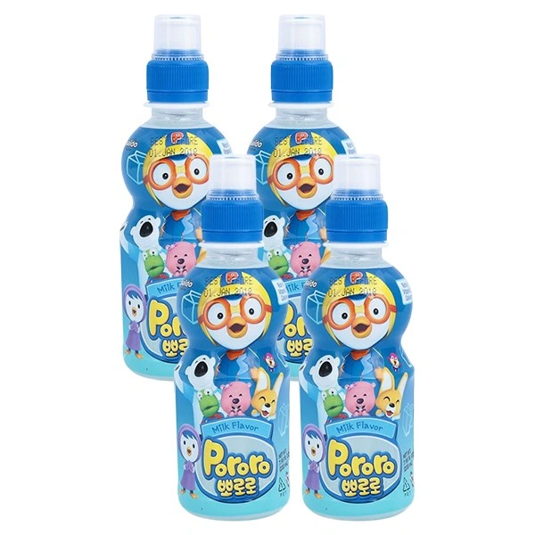 Combo 4 chai nước trái cây Pororo vị sữa 235 ml (từ 3 tuổi) 1