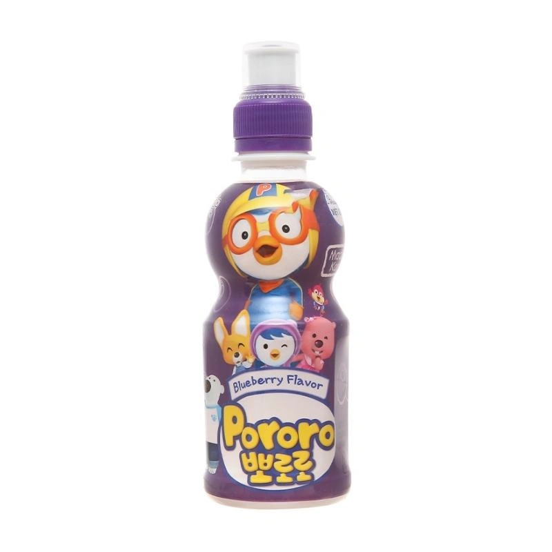 Combo 4 chai nước trái cây Pororo vị việt quất 235 ml (từ 3 tuổi) 2
