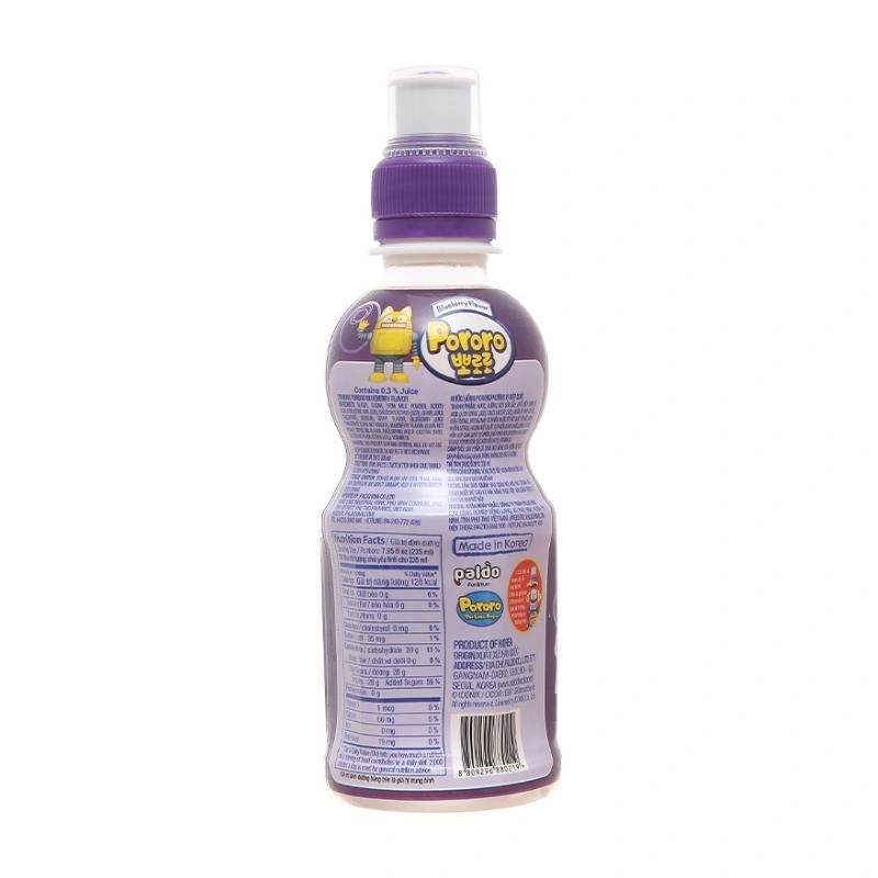Combo 4 chai nước trái cây Pororo vị việt quất 235 ml (từ 3 tuổi) 3