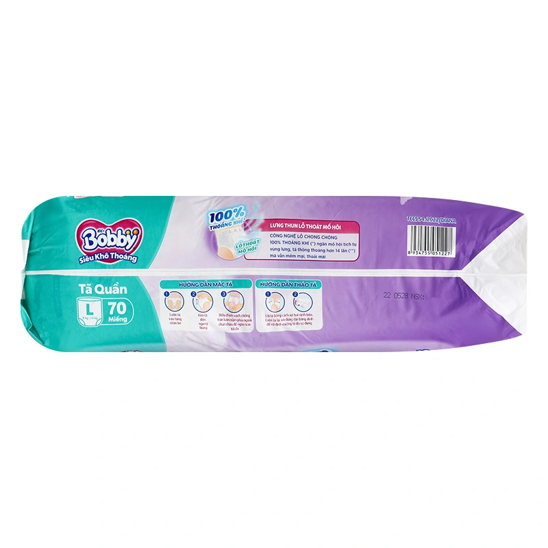 Combo 4 tã quần Bobby size L 70 miếng/bịch (9 - 14 kg) - Giao bao bì ngẫu nhiên 7
