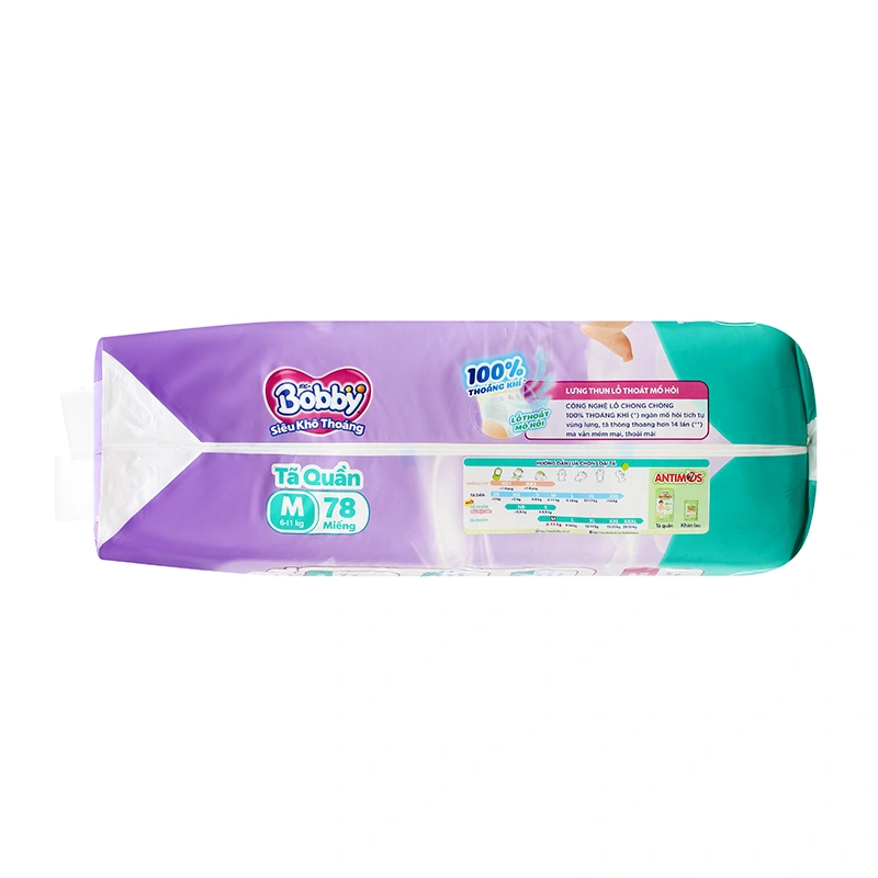 Combo 4 tã quần Bobby size M 78 miếng/bịch (6 - 11 kg) - Giao bao bì ngẫu nhiên 7