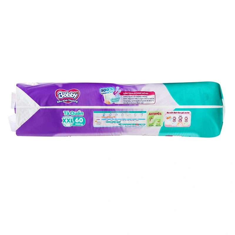 Combo 4 tã quần Bobby size XXL 60 miếng (15 - 25 kg) - Giao bao bì ngẫu nhiên 6