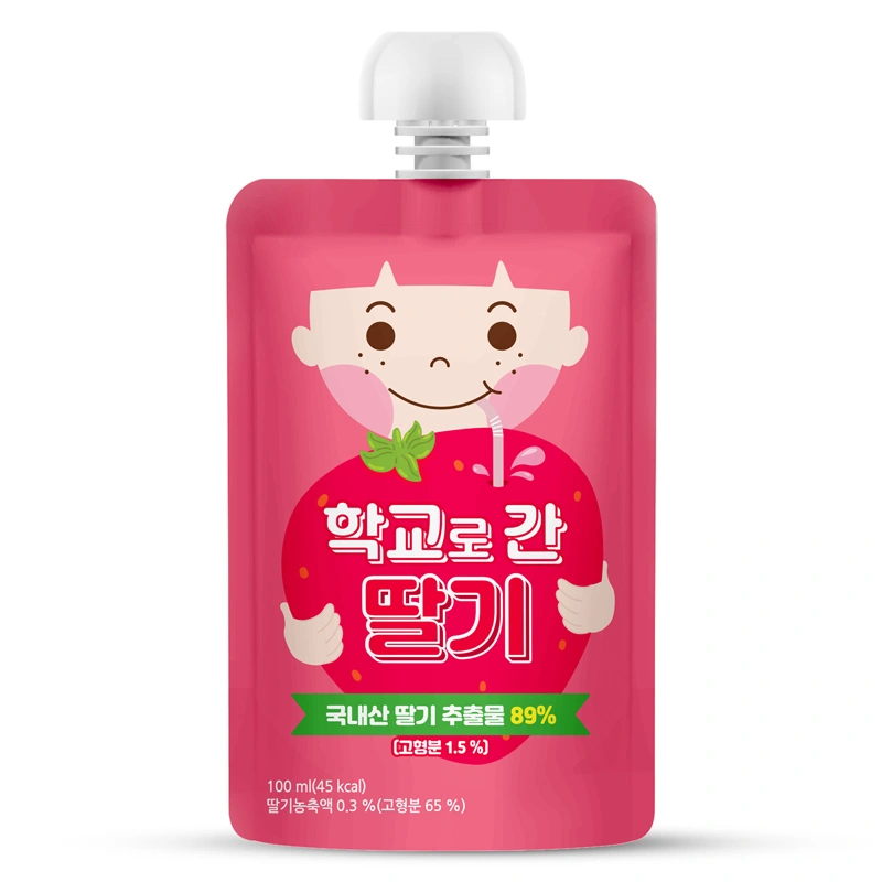 Combo 5 túi nước trái cây Aram Farm vị dâu 100 ml (từ 1 tuổi) 2