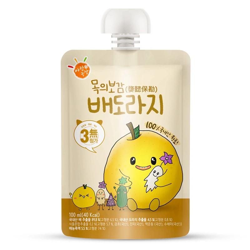 Combo 5 túi nước trái cây Aram Farm vị lê, rễ hoa chuông 100 ml (từ 1 tuổi) 2