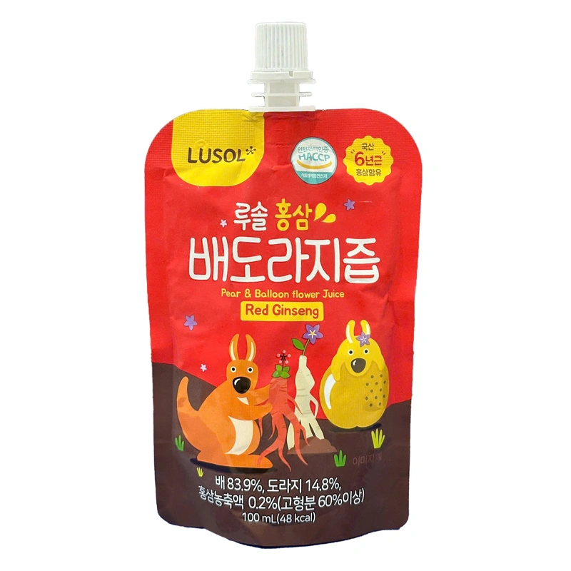 Nước trái cây Lusol hồng sâm vị lê, hoa chuông đen 100 ml (từ 1 tuổi) 5