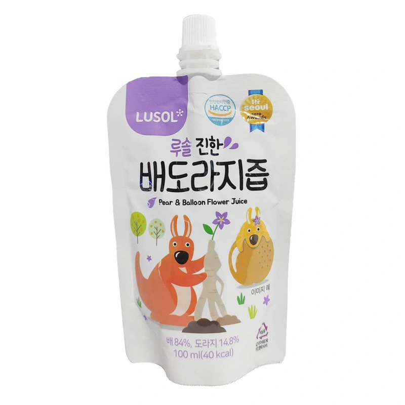 Nước trái cây Lusol vị lê, rễ hoa chuông đen 100 ml (từ 6 tháng) 4