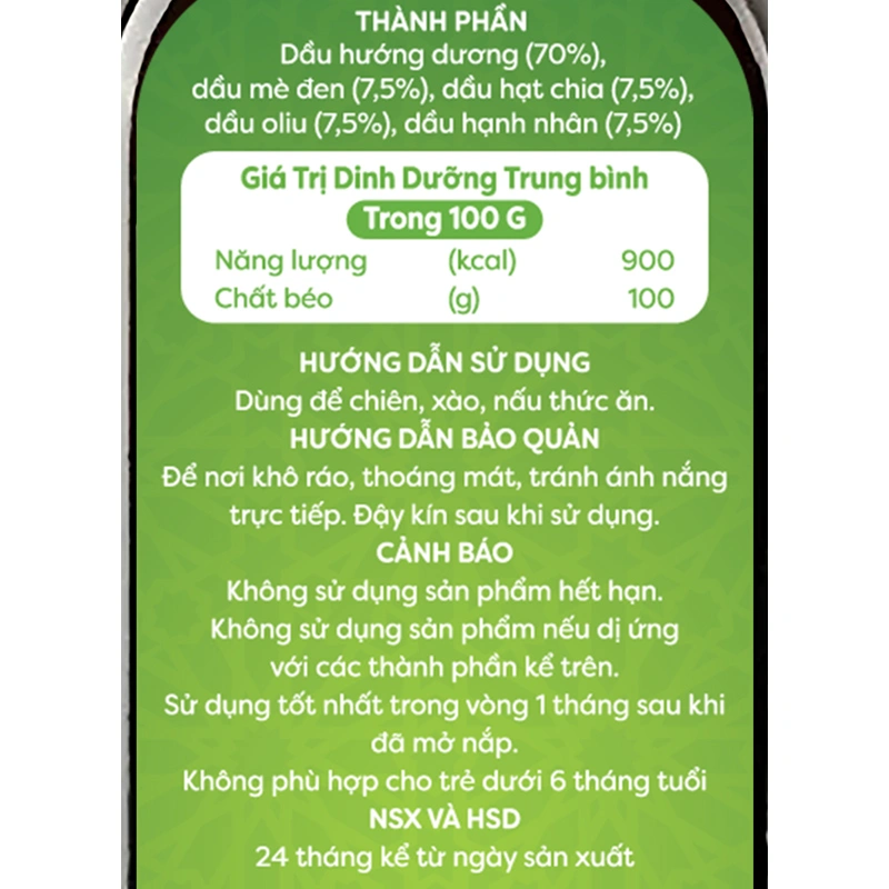 Dầu chiên xào mix hạt Anpaso cho bé chai 100 ml (từ 6 tháng) - Giao bao bì ngẫu nhiên 4