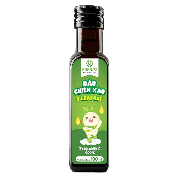 Dầu chiên xào mix hạt Anpaso cho bé chai 100 ml