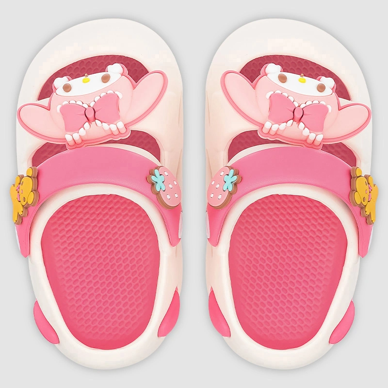 Dép sục cho bé Á Châu Avakids AC84 màu trắng - hồng 8