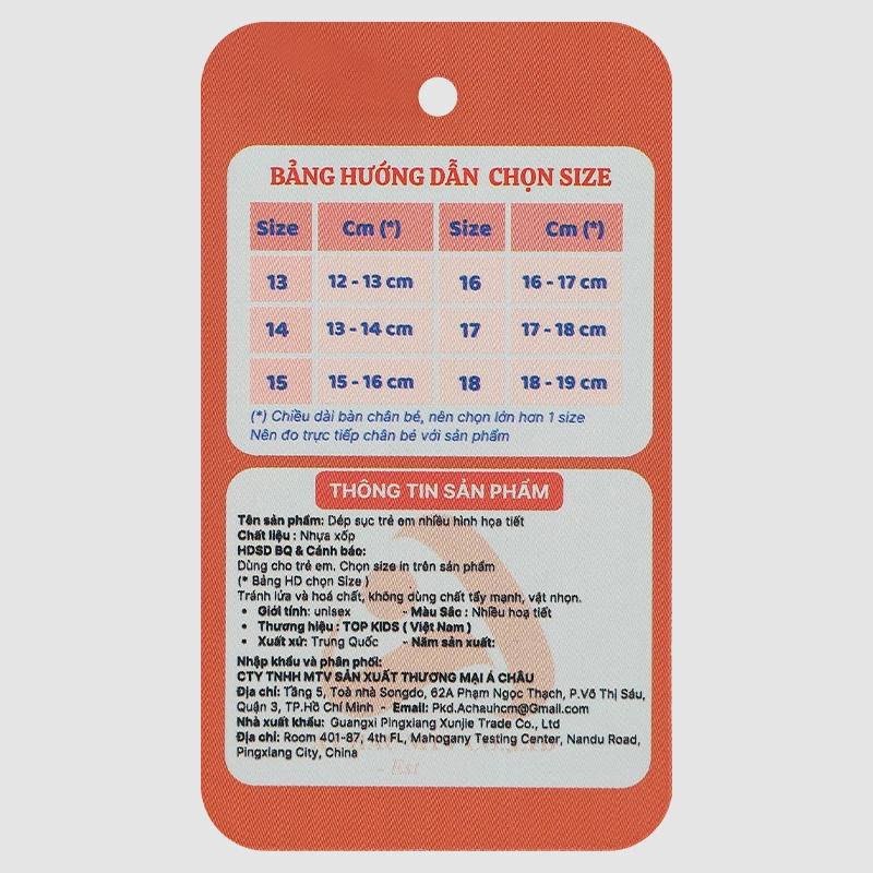 Dép sục cho bé Á Châu Avakids AC84 màu trắng - hồng 10