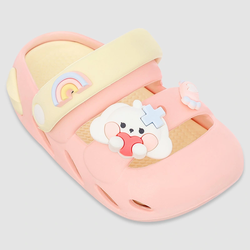 Dép sục cho bé Á Châu Avakids AC86 màu hồng - vàng 2