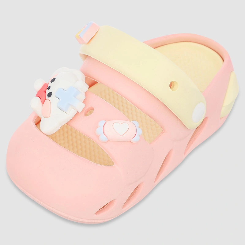 Dép sục cho bé Á Châu Avakids AC86 màu hồng - vàng 3